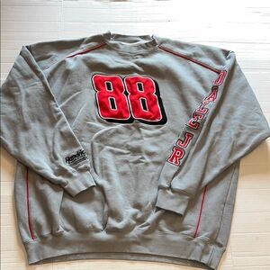 VTG-NASCAR Chase Authentics-3X-gray-Dale Earnhardt Junior#88 crewneck sweatshirt